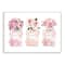 Stupell Industries Pink Flowers And Perfumes Glam Fashion Watercolor Design Wood Wall Plaque